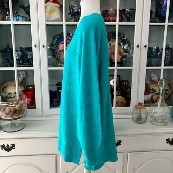 Turquoise Thin Sweater | 2X | Faded Glory - Picture 4 of 7